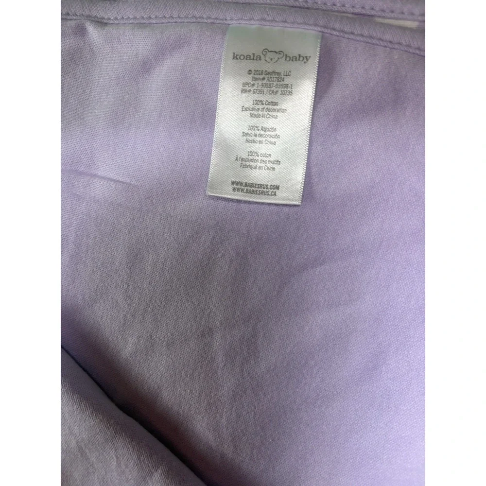 Koala Baby 2018 Toys R Us Purple White Stripe Zebra Baby Blanket Reversible VGC